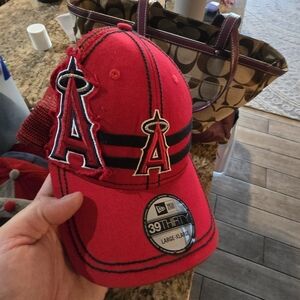 9 mlb angels hats some fitted some snap backs